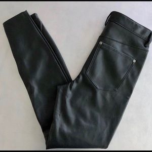 Free People Vegan Leather High Rise skinny pants